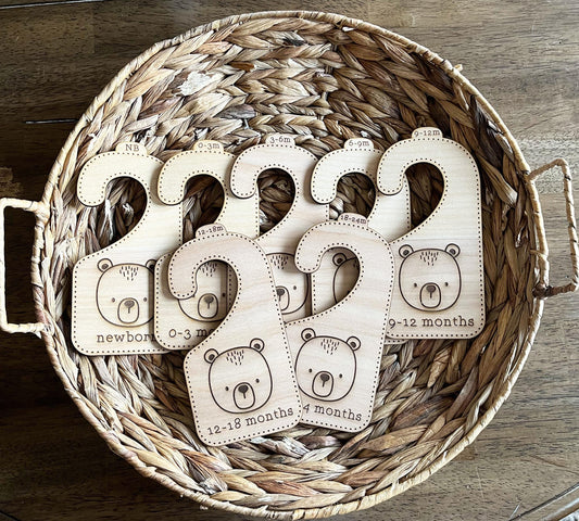 Bear Baby Closet Organizers