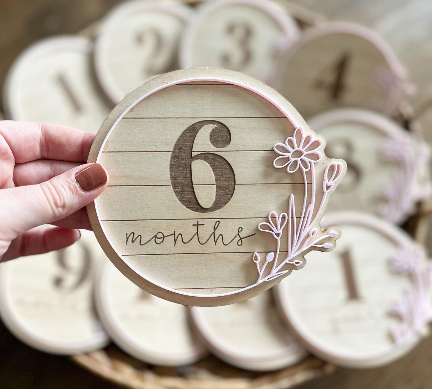 Wildflowers Monthly Milestone Marker