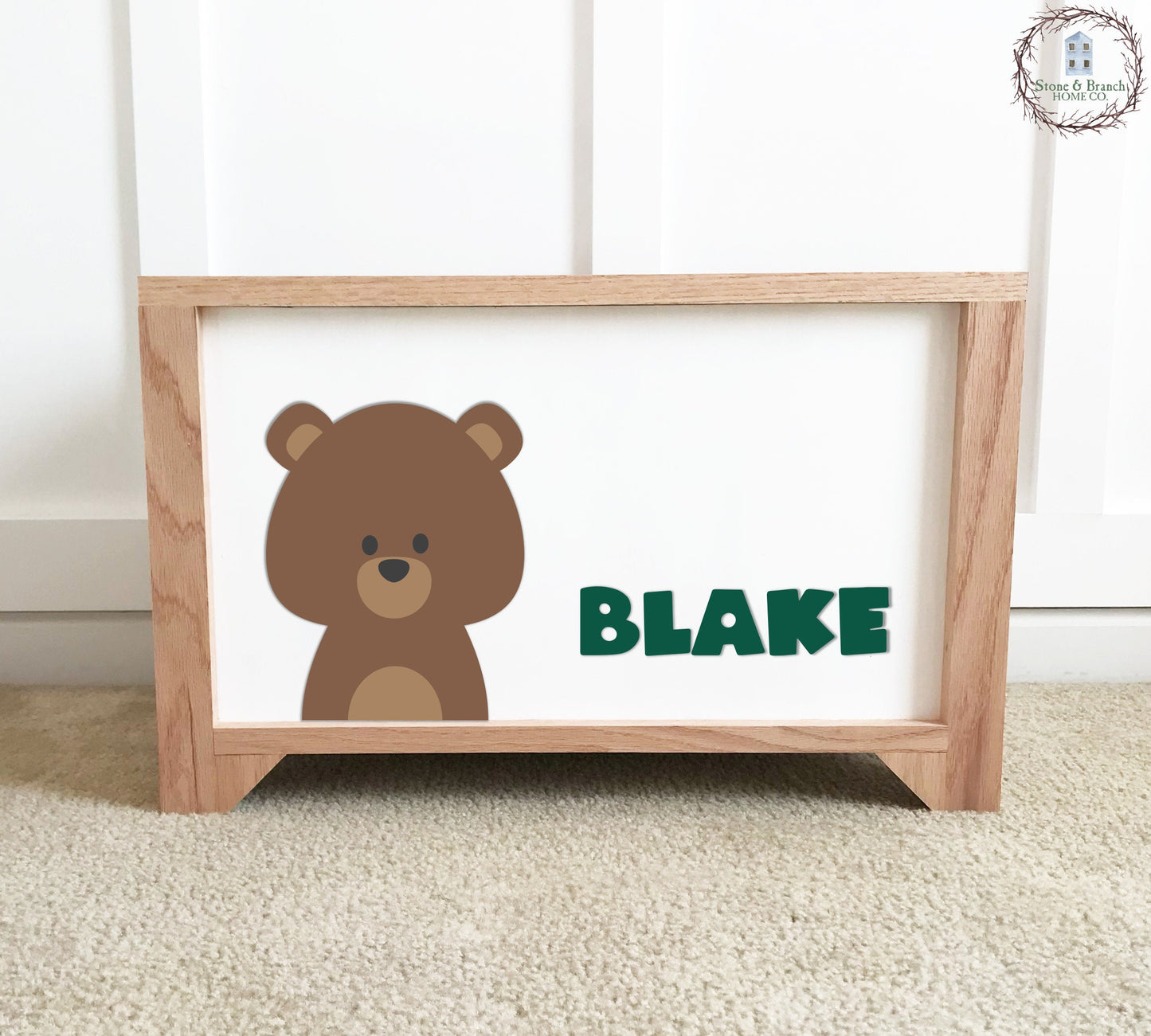Bear Personalized Toy Box