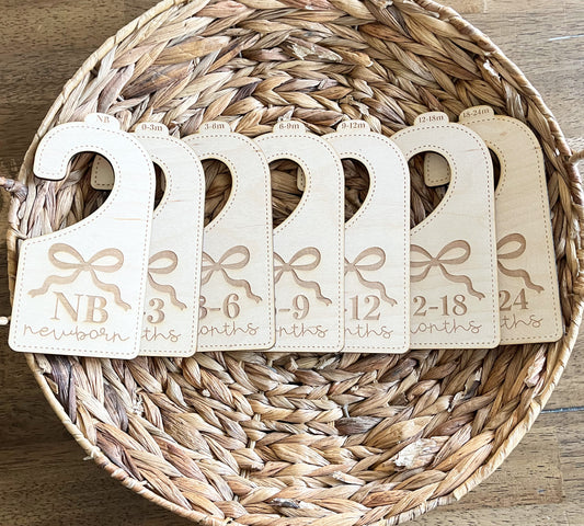 Coquette Bow Baby Closet Organizers