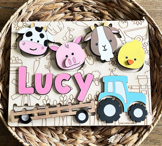 Farm Themed Personalized Puzzle