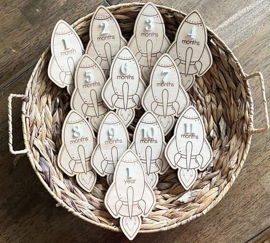 Spaceship Monthly Milestone Marker