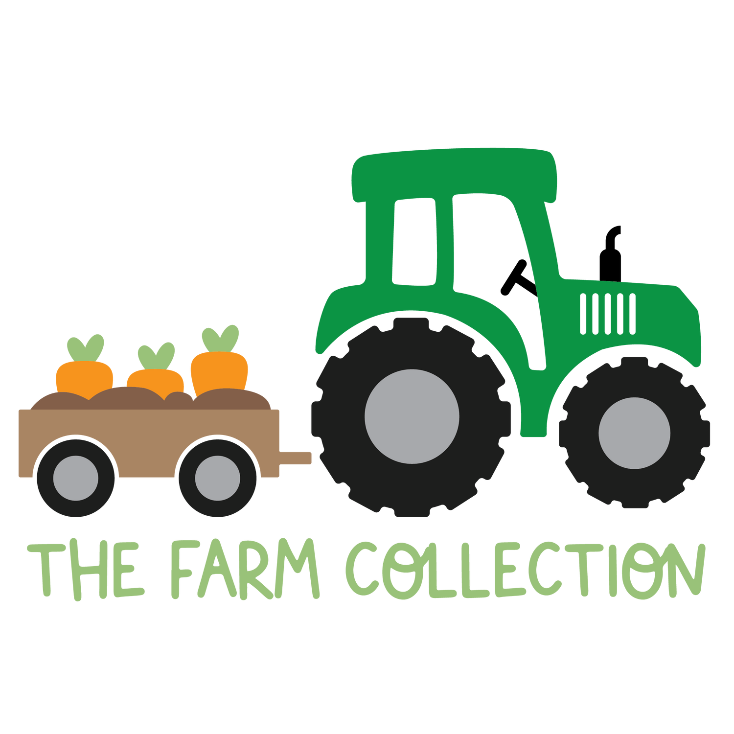 Green tractor farm themed baby room decor