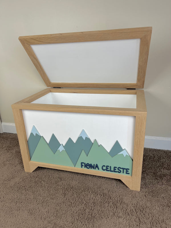 Mountain themed baby room decor
