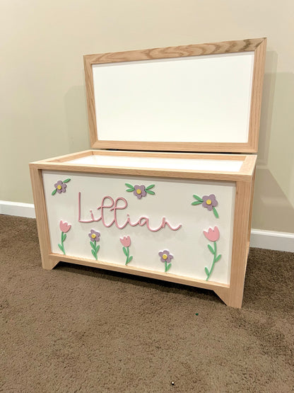 Large Wildflower Toy Chest