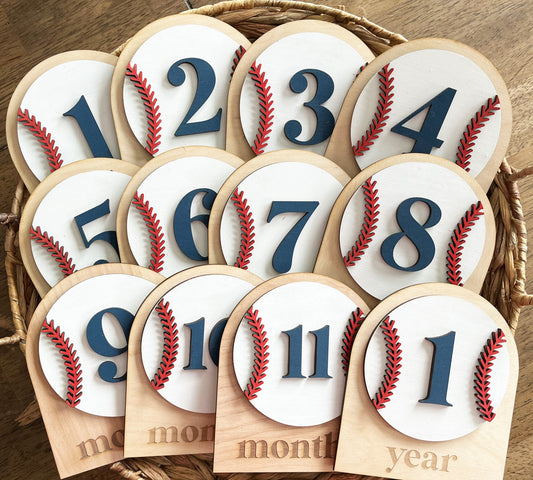 Baseball Monthly Milestone Marker