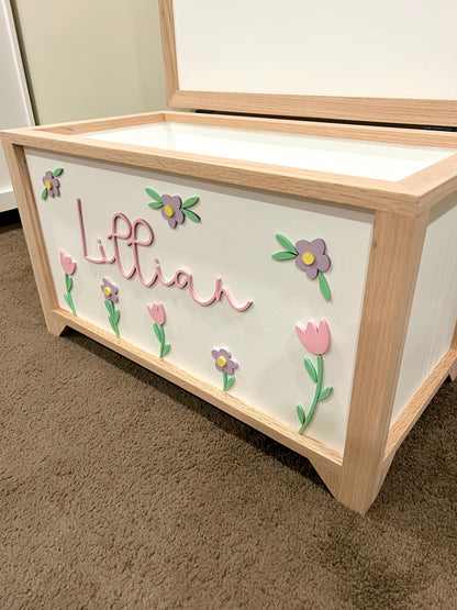 Large Wildflower Toy Chest
