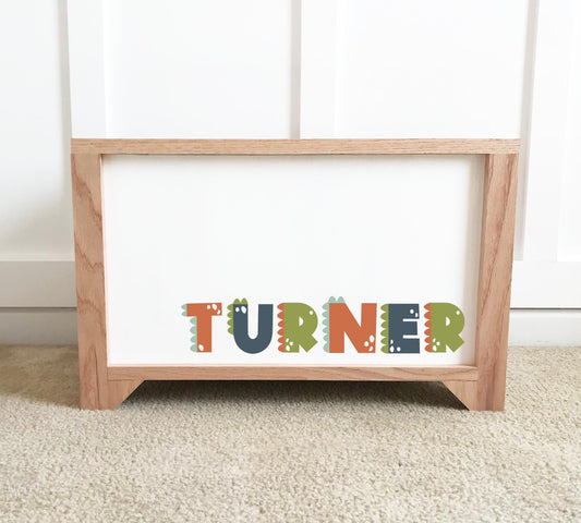 Dinosaur Personalized Toy Box