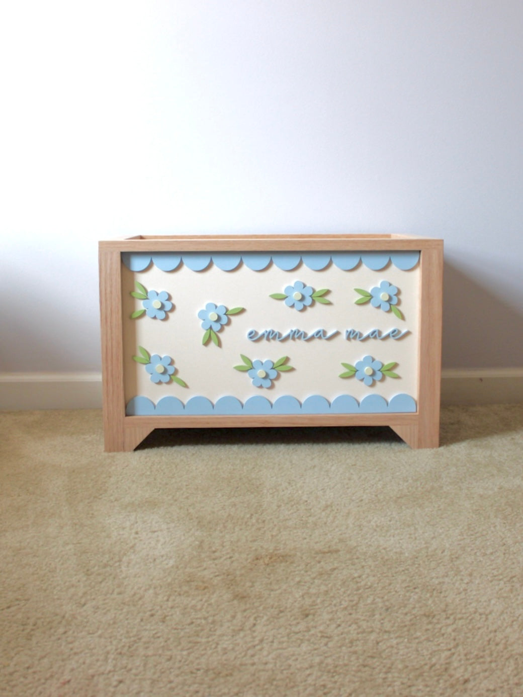 Scallop Wildflower Toy Chest