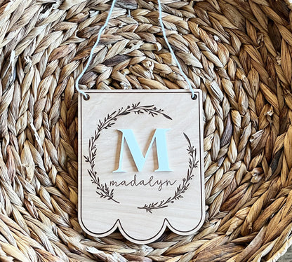 Monogram Nursery Door Hanger