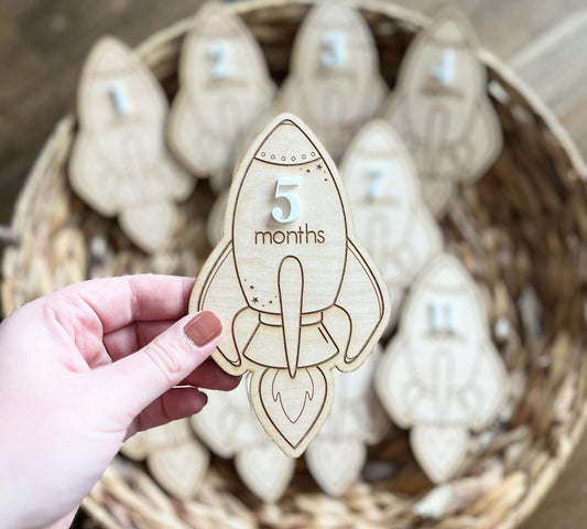 Spaceship Monthly Milestone Marker