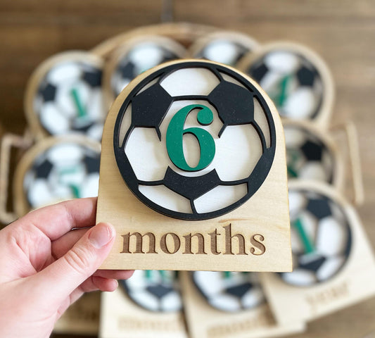Soccer Monthly Milestone Marker