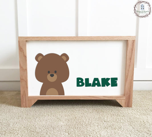 Bear Personalized Toy Box