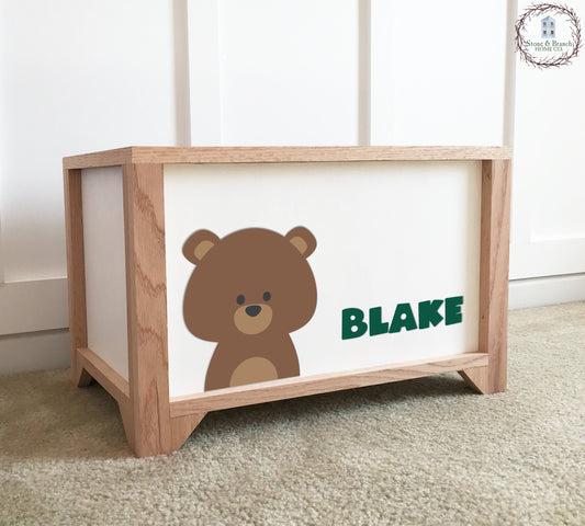 Bear Personalized Toy Box