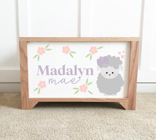 Lamb & Daisy Toy Chest