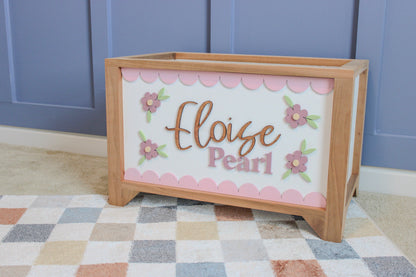 Scallop Daisy Toy Chest