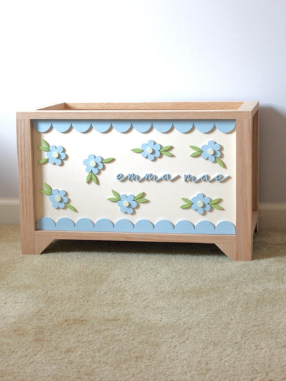 Scallop Wildflower Toy Chest