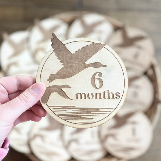 Mallard Duck Monthly Milestone Markers