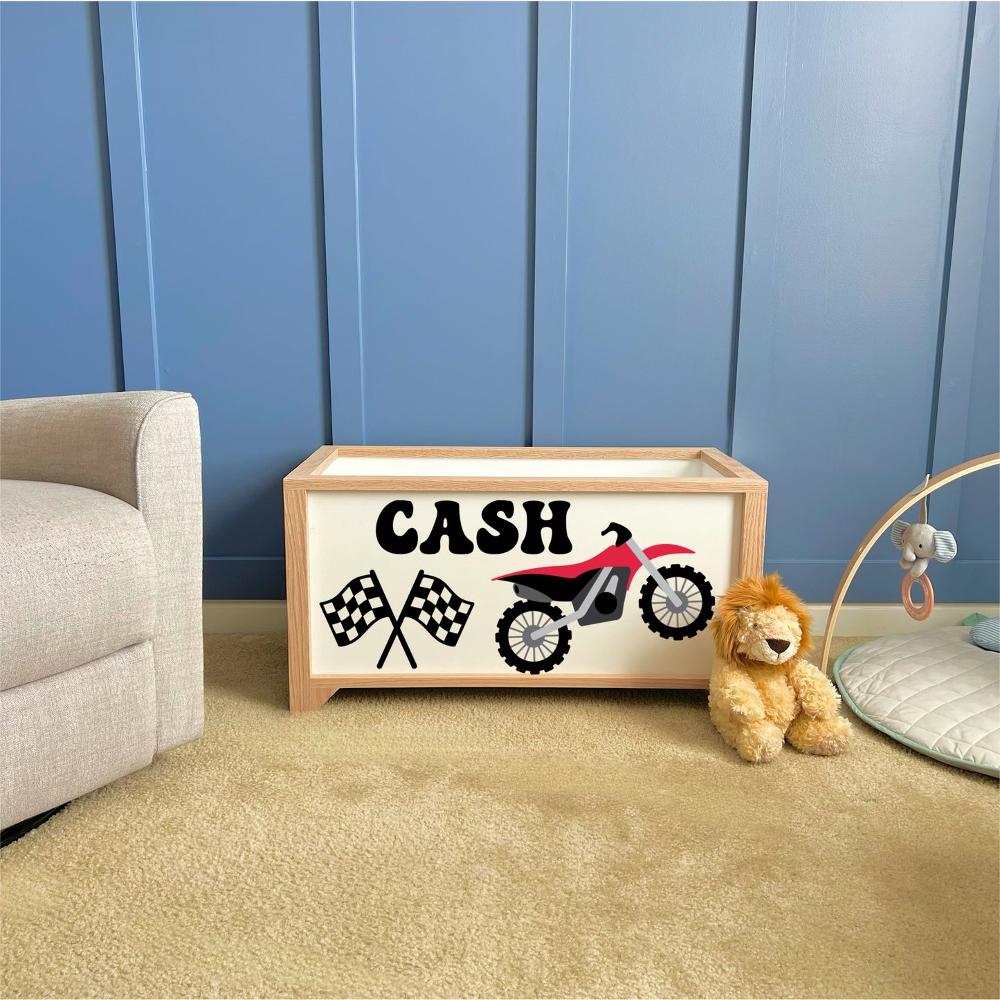 XL Dirt Bike Toy Chest (Website Exclusive Design)