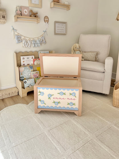 Scallop Wildflower Toy Chest