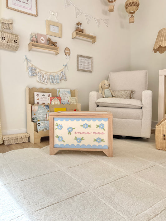 Scallop Wildflower Toy Chest
