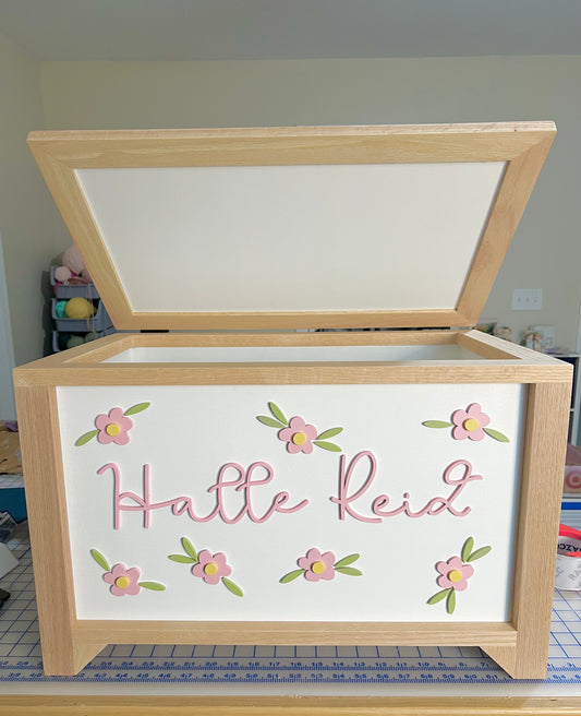 Daisy with Name Toy Box