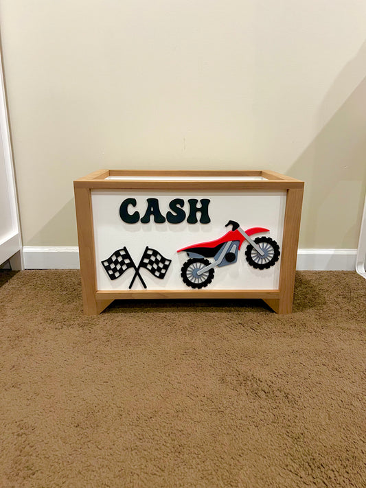 Dirt Bike Toy Chest (website Exclusive Design)
