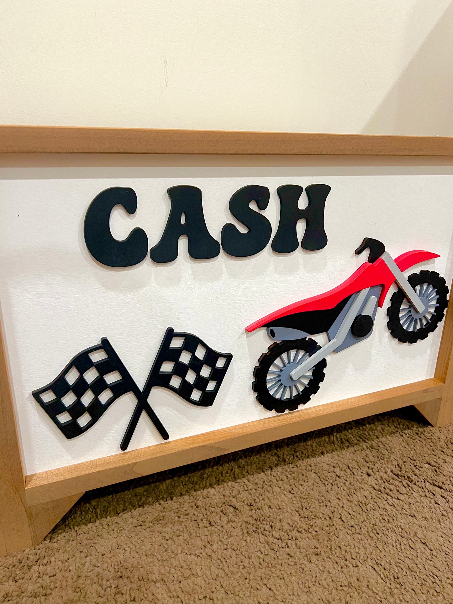 Dirt Bike Toy Chest (website Exclusive Design)