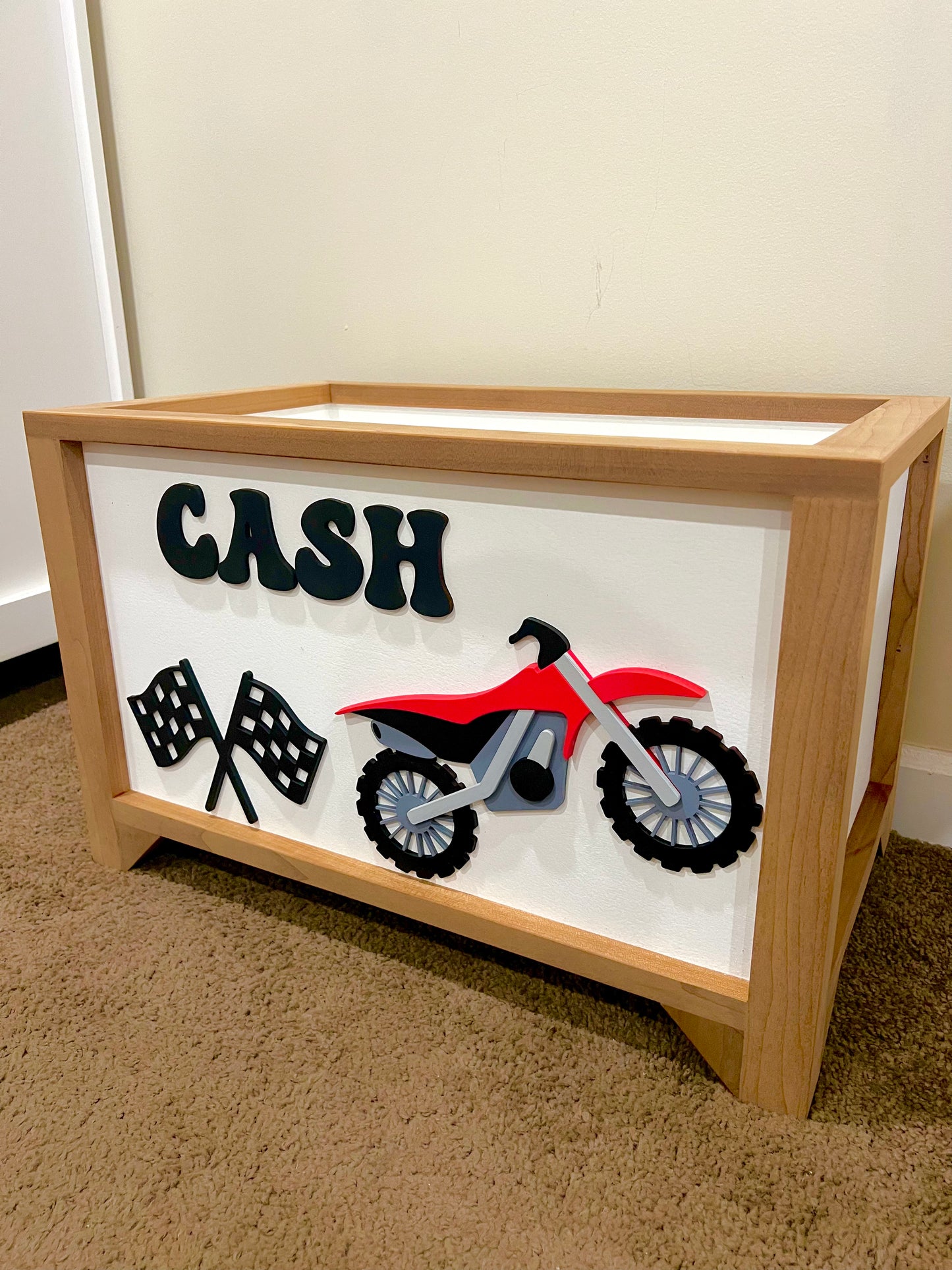 Dirt Bike Toy Chest (website Exclusive Design)