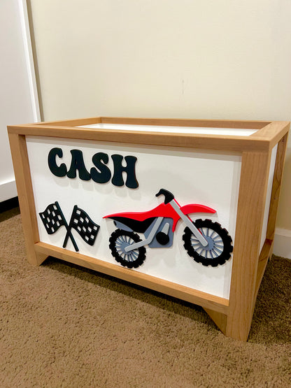Dirt Bike Toy Chest (website Exclusive Design)