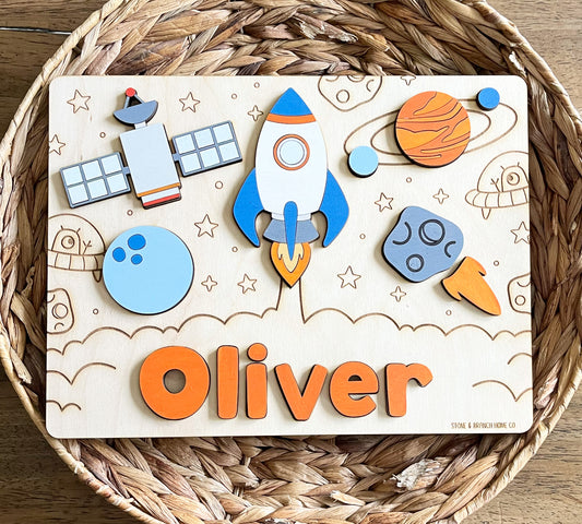 Space Themed Custom Toddler Puzzle