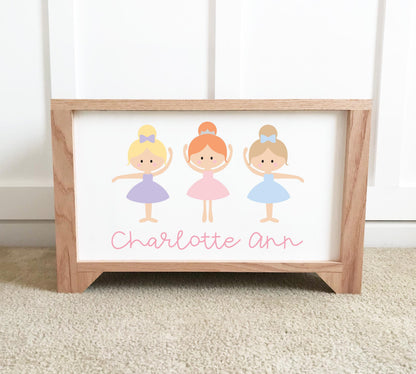 Ballerina Personalized Toy Box