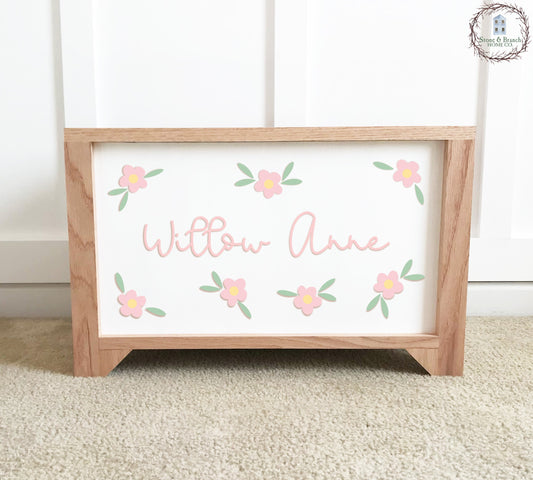 Daisy with Name Toy Box