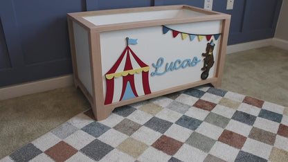 Large Circus Toy Chest