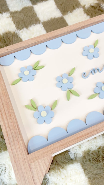 Scallop Wildflower Toy Chest