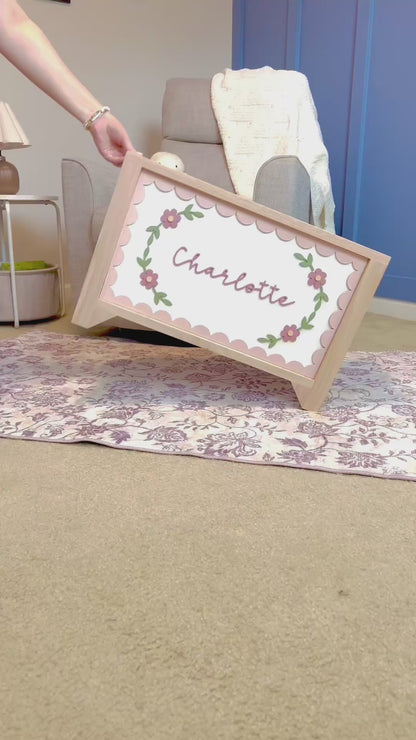 Flowers with Scallops Toy Chest