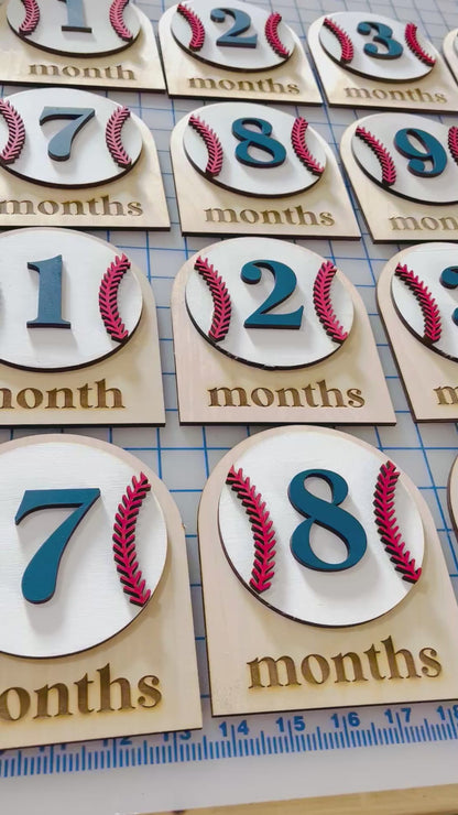 Baseball Monthly Milestone Marker